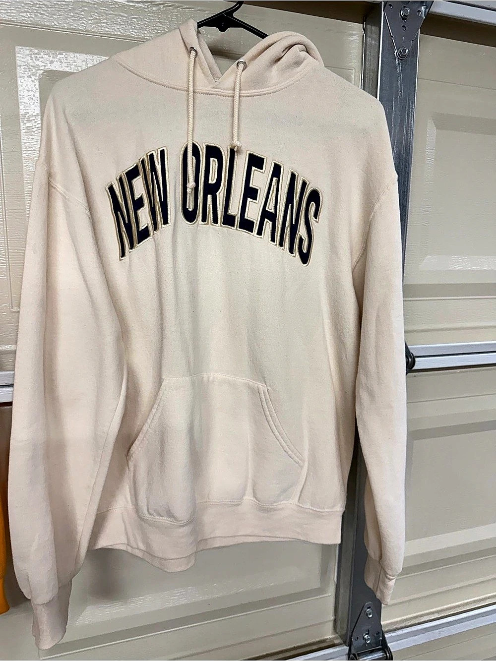 New Orleans Hoodie in Cream Like New M